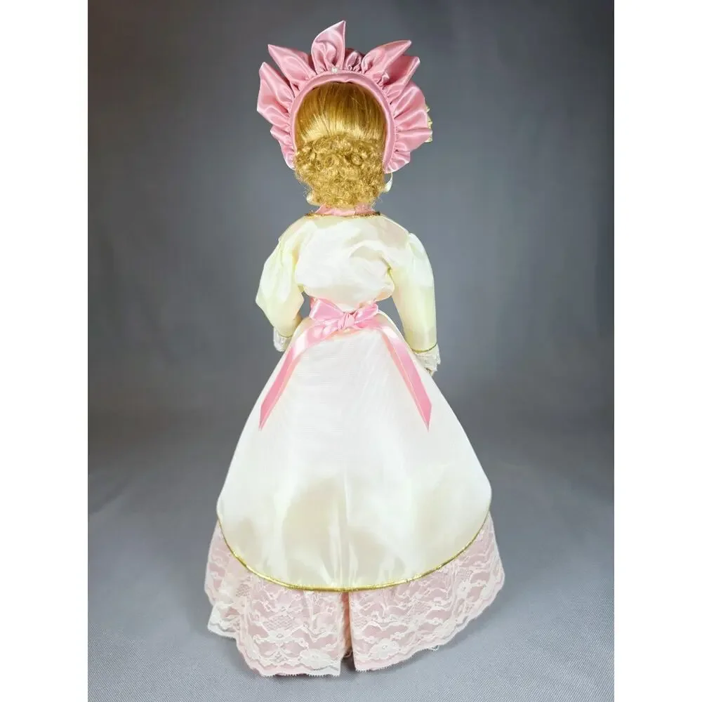 Vintage Edwin Knowles Elegance Victorian Lady Porcelain Doll with Stand